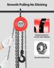 Hand Chain Hoist, 1 Ton Capacity, Manual Chain Block with Upgrade G70 Galvanized Chain, 3 m Lifting Height, Heavy Duty Pulley Hoist for Garage