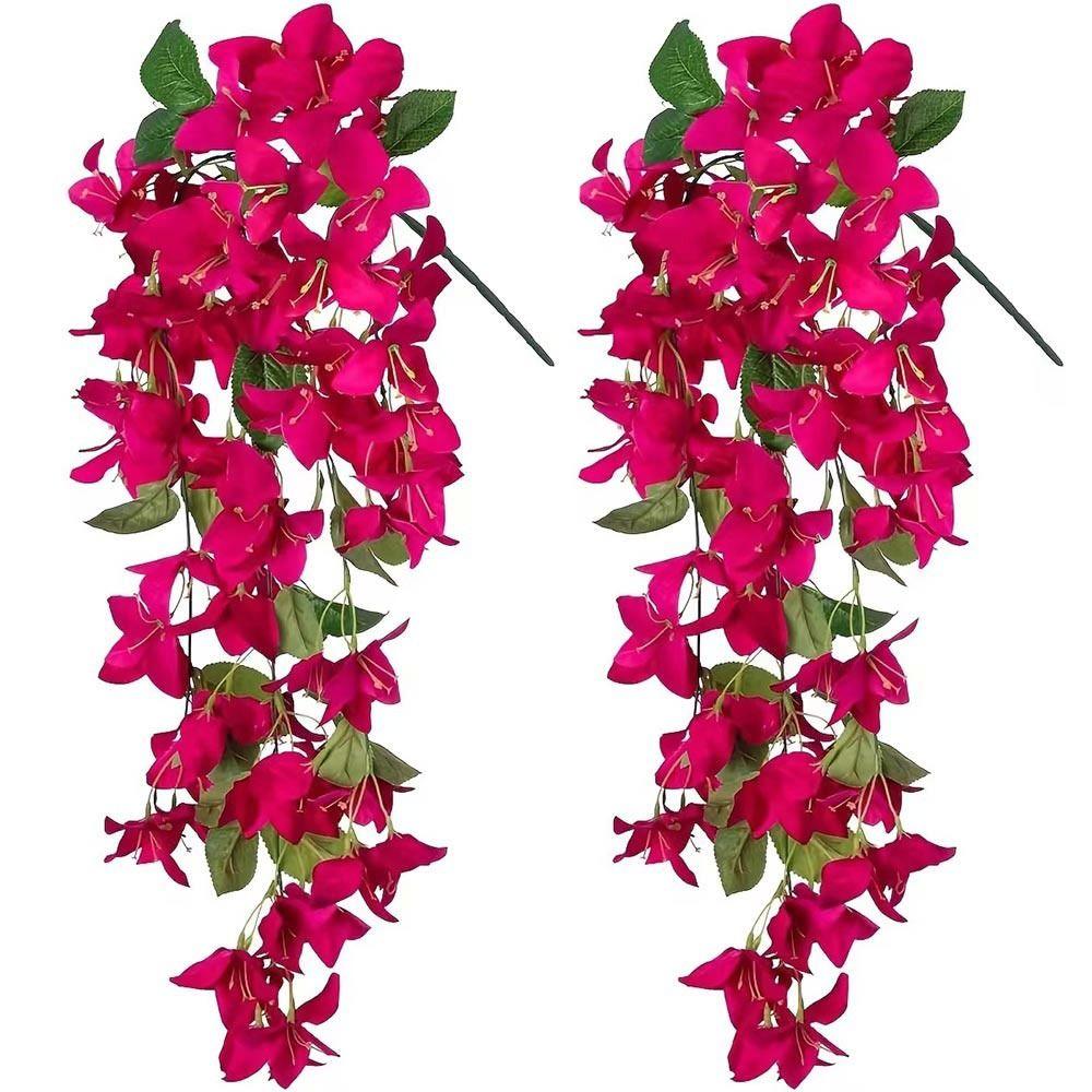DIY Lifelike Floral Vine Multicolor Plants Wreath Bougainvillea Artificial Flower Wedding Favors