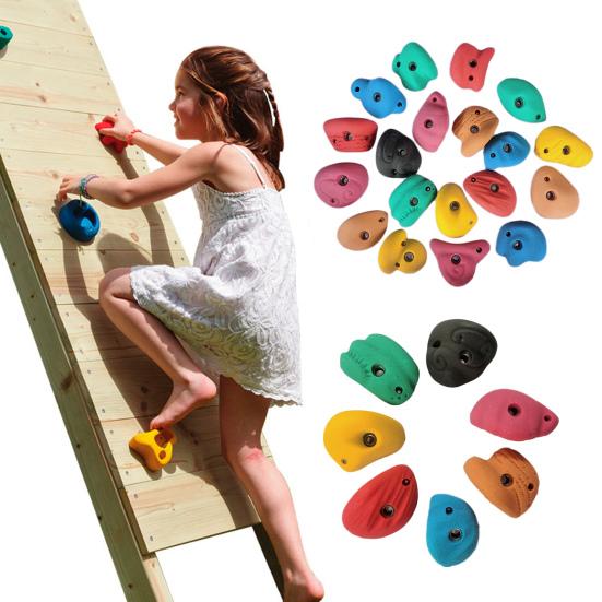 Rock Climbing Holds with Mounting Screw Holds Up To 230Lbs Kids Adults Rock Wall Holds