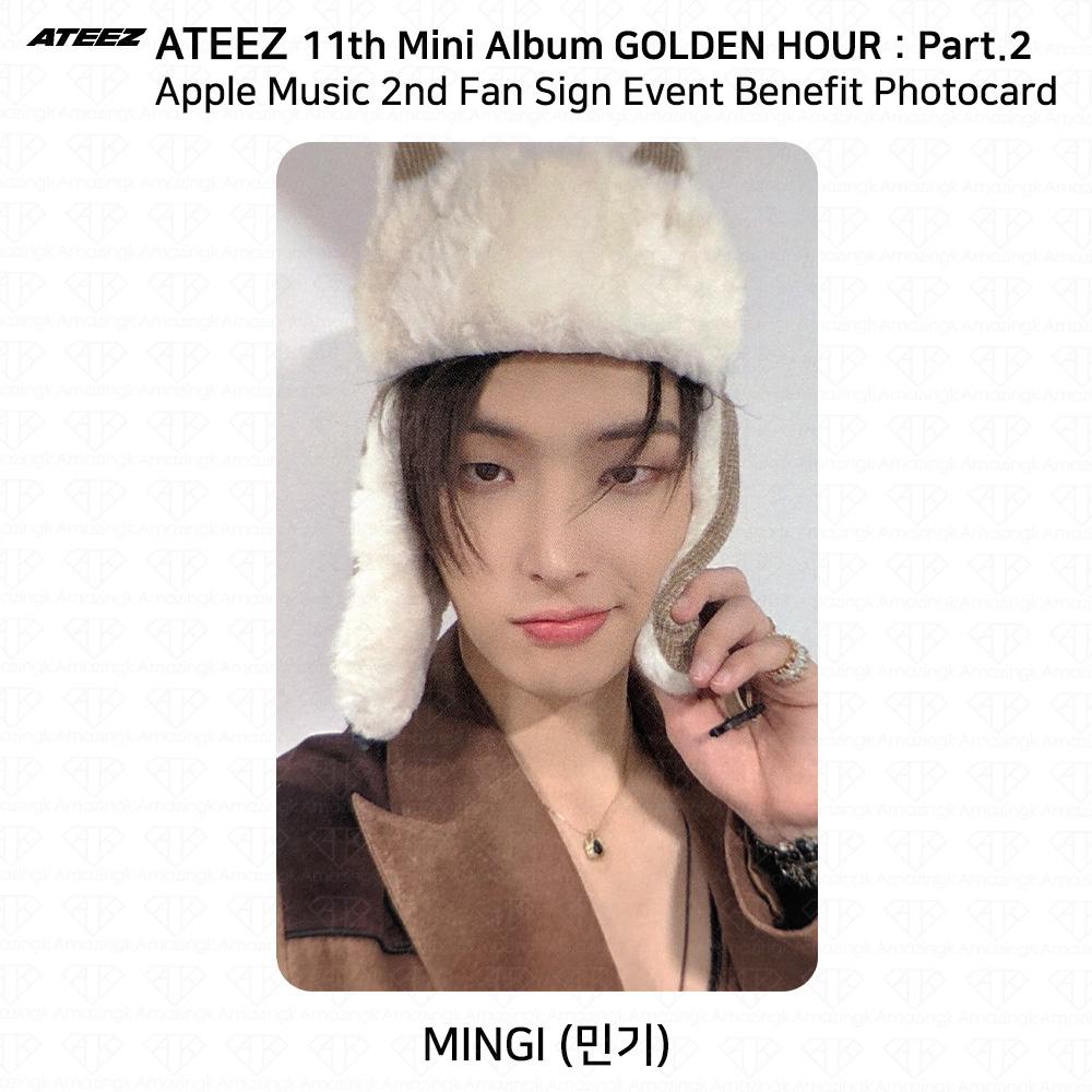 ATEEZ Golden Hour Part.2 2nd Fan Sign Event Фотокарточка Apple Music