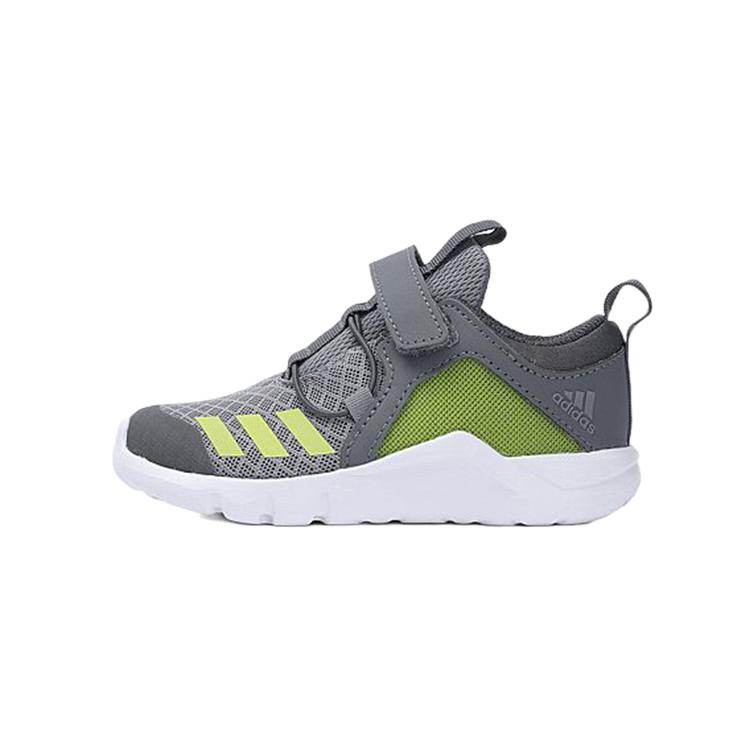 adidas Rapidaflex El I Износостойкие Низкие Кроссовки для Малышей Серый Зеленый Младенцы и Малыши AH2572