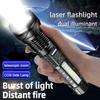 High Power Rechargeable LED Flashlight With Side Light, Torch Light For Outdoor Camping, Hiking Light High Light Flash Light