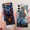 For Samsung Galaxy S25+ S25 2026 Cool Dragon Tiger Pattern Phone Case For Samsung S25 5G S25Plus Soft Silicone TPU Cases Bumpers