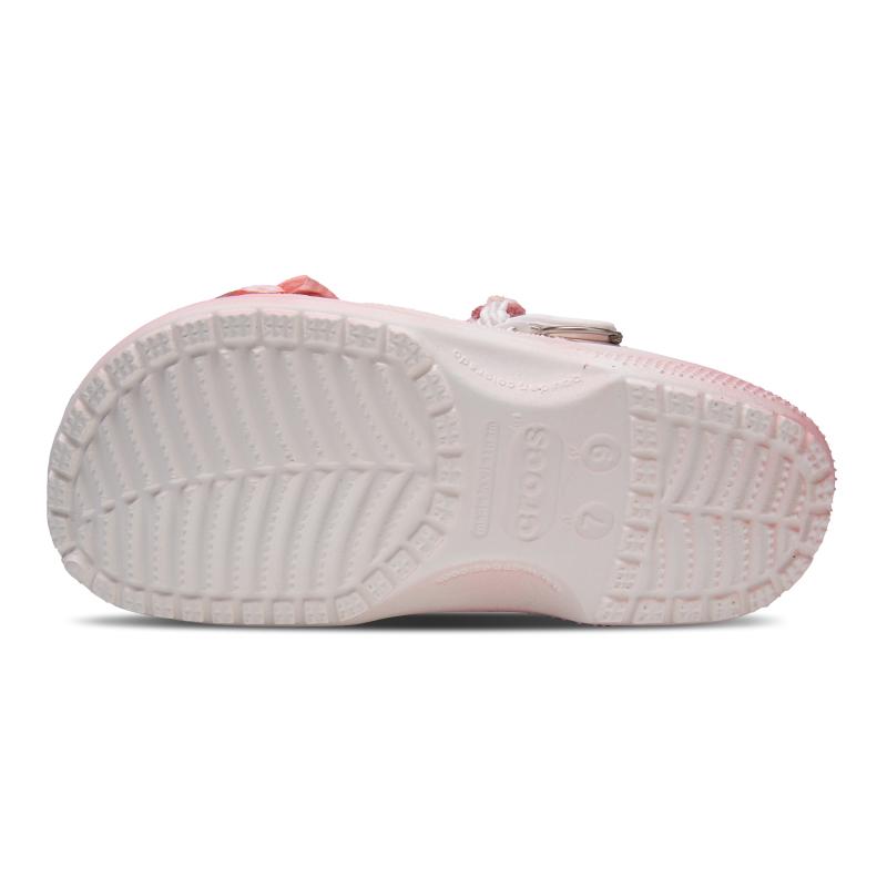 Crocs Классические клоги Cat Leader Smart Игривые Девичьи Сердечки Универсальные и Удобные Дырочные Туфли Унисекс Розовые и Белые