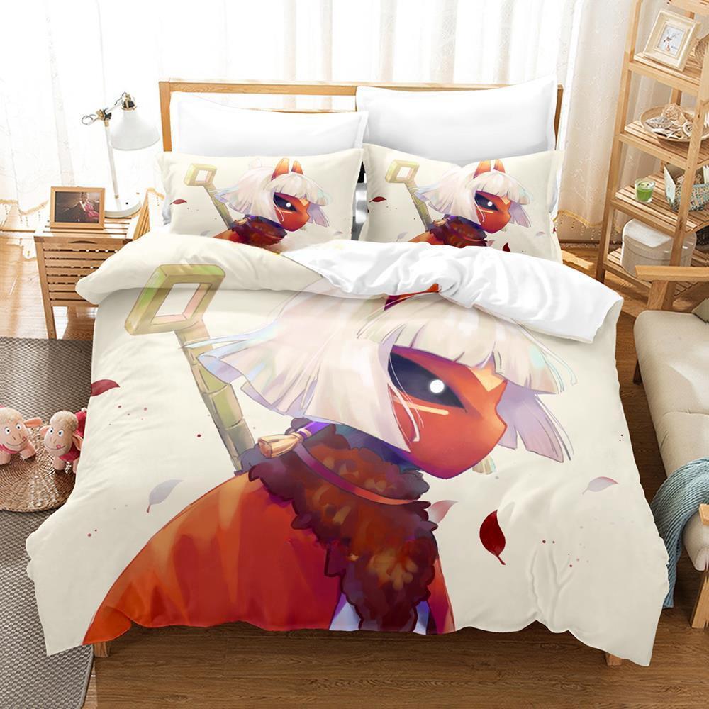 Игровой постельный комплект Sky Children of the Light Мультяшный Аниме трехпредметный комплект Взрослый Детский Спальня Пододеяльник Комплекты 3D Принт Каваии кровати