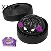 Glitter Steamed Bun Toy 1/4/5Pcs Halloween Dumpling Squeeze with Steamer Box, Cartoon Box Stress Relief Toy, Ball Fidget for Home Office Sensory Toys