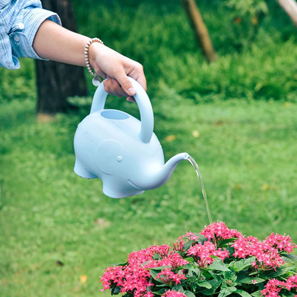 Лейка с изображением слона из пластика, 1 л, большая емкость, ручная, милая, для детей, для животных, для G