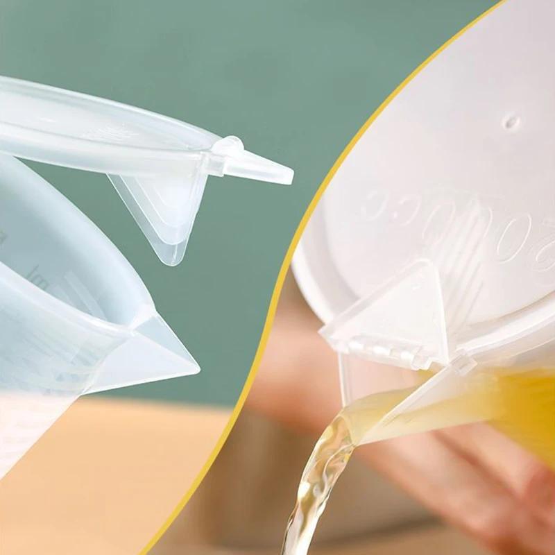 100-5000 мл Пластиковый мерный стакан с крышкой Градуированный контейнер для жидкости Кухонные прозрачные инструменты для измерения при выпечке Большой объем