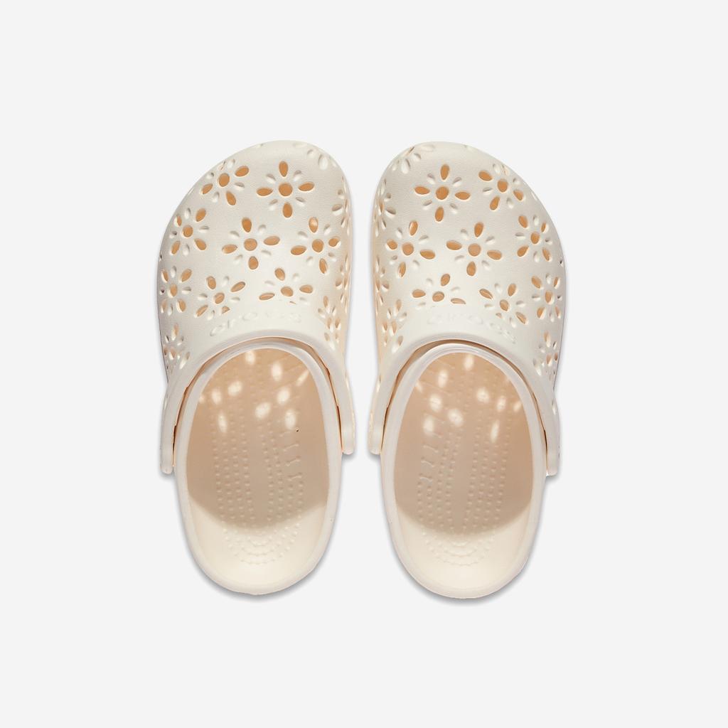 Crocs Классические детские сабо с цветочным вырезом, CRS210943, 1010112421, популярная корейская обувь