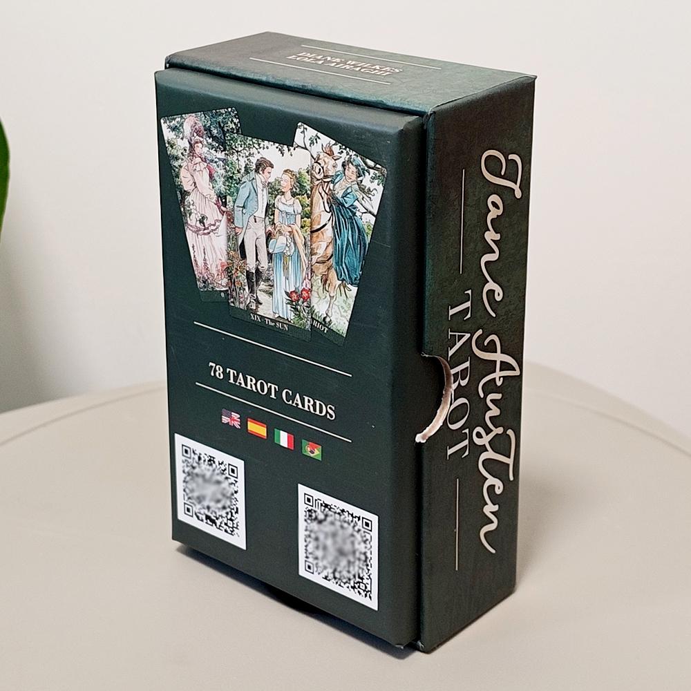 Таро Джейн Остин в жесткой коробке - Колода для гадания в стиле романтики Регентства 12*7 см для любителей литературы, колода из 78 карт