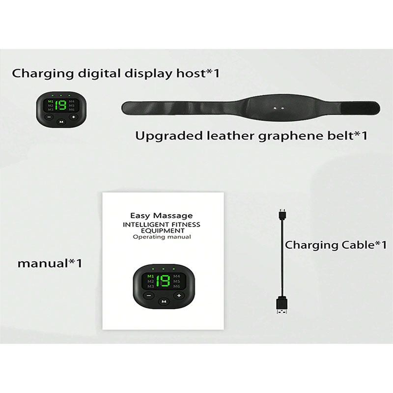 Массажер для талии, портативный сжигатель жира, зарядка через USB, электрический тренажер для рук, бедер, ног, пояс для похудения, фитнес-массажер