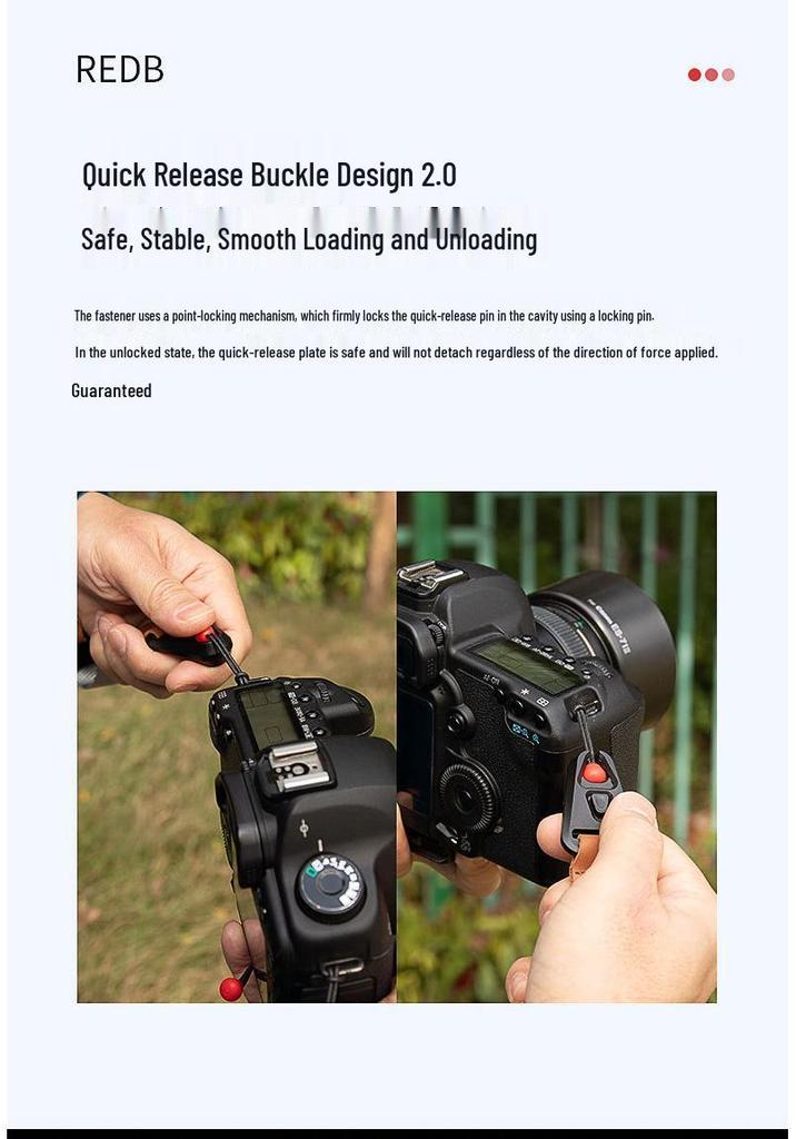 Ремень-кроссбоди и на запястье с быстросъемным креплением для DSLR/беззеркальных камер - Аксессуар для фотосъемки