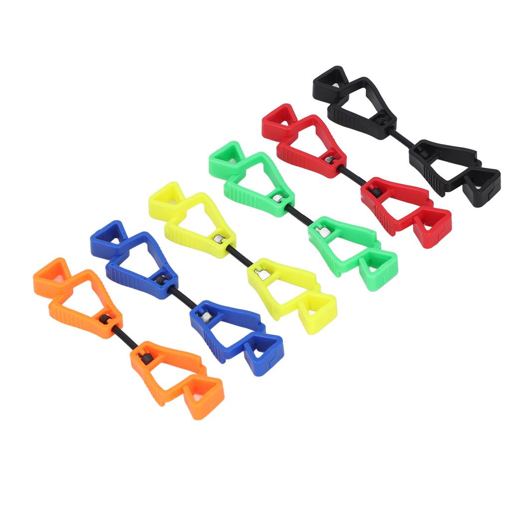 6 шт. зажим для перчаток легкий пластиковый держатель для перчаток с защитой от потери для наружных рабочих техническое обслуживание C