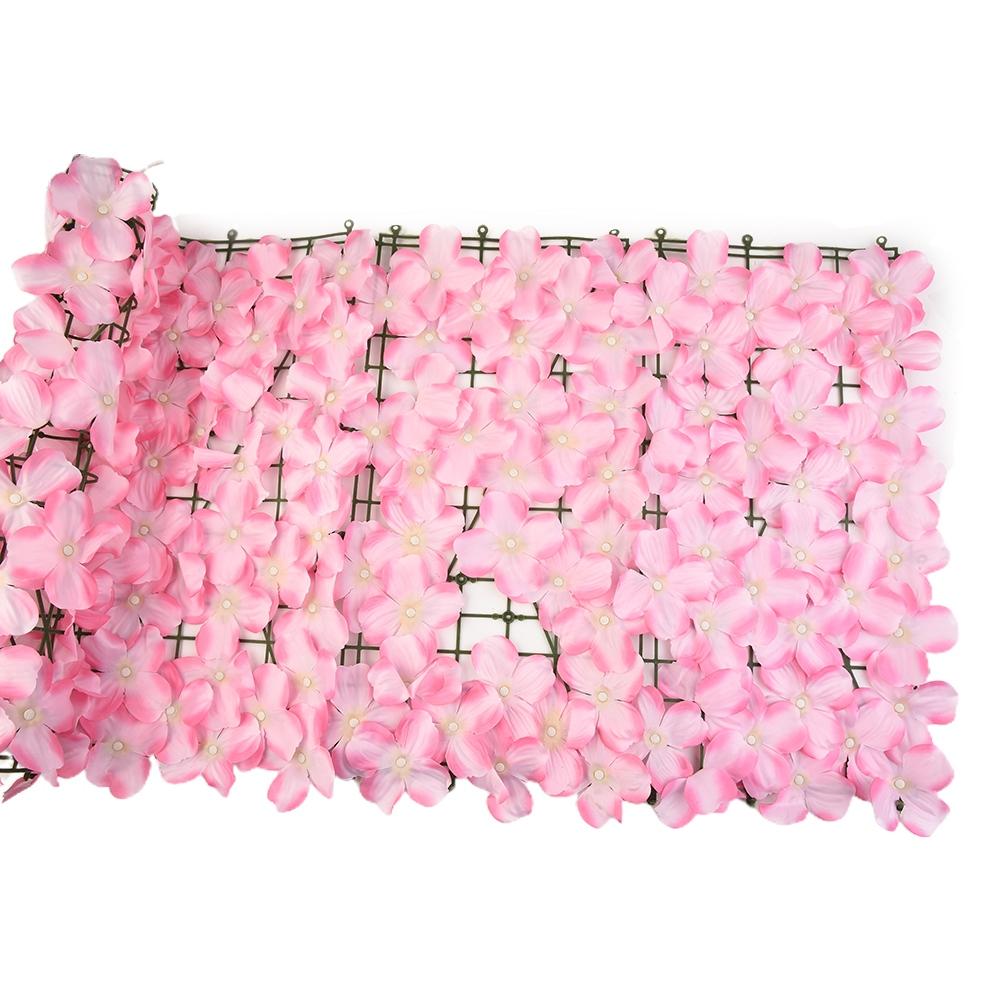 1M Fake Fence Trellis Wall Decoration Artificial Flower Privacy Fence Screen Outdoor Garden Balcony Hedge Home Wedding Decor