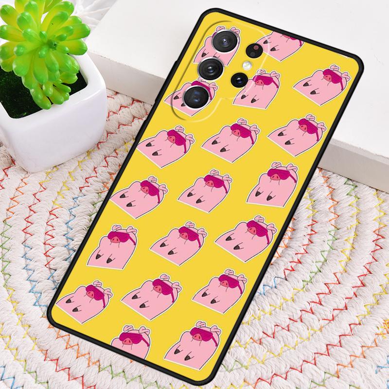 Мультяшный чехол-свинка для Samsung Galaxy note 10 pro S26 Ultra S23 S24 FE S25 S21 S22 PLUS противоударный