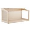 Wooden Hamster Cage 1018 x 518 x 510 mm 270° Viewing Hamster Habitat, Chewproof Acrylic Small Animal Cage with Openable Top, Large Pet Enclosure for