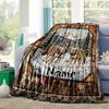 Wolf Customize Your Name Blanket Used For Chair Office Sofa Bed Camping Soft And Warm Giving Friends And Relatives Birthday Graduation Gift