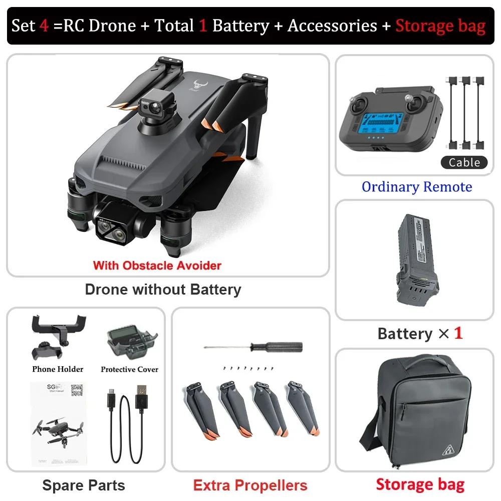 2024 ZLL SG909 Drone Professional Camera Touch Screen 3-осевой подвес FPV Бесщеточный EIS Электронный RC Дрон Игрушка