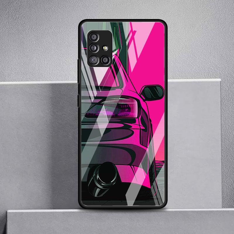 Японский стеклянный чехол со спортивными автомобилями JDM для Samsung Galaxy A52 A71 A50 A51 A70 A21s A31 A72 A10 A12 A30 A22 5G, чехол для телефона
