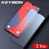 KEYSION Tempered Glass Full Cover for Samsung A17 5G A07 Full Glue HD Clear Screen Protective Glass Film for Galaxy A07 A17 5G