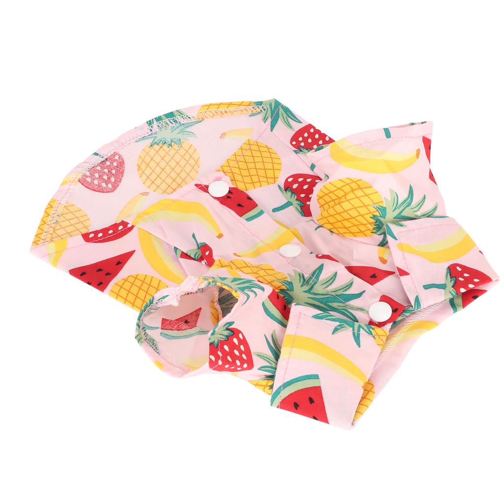 Дышащая модная милая рубашка с фруктовым принтом для собак, одежда для питомцев на весну-лето