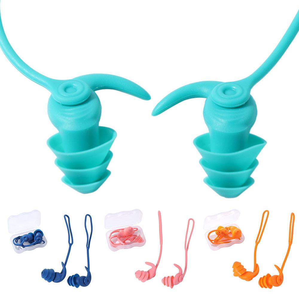 1 Pair Comfort Corded Ear Plug Waterproof Waterproof Earplug Swimming Earplugs Outdoor Water Sports