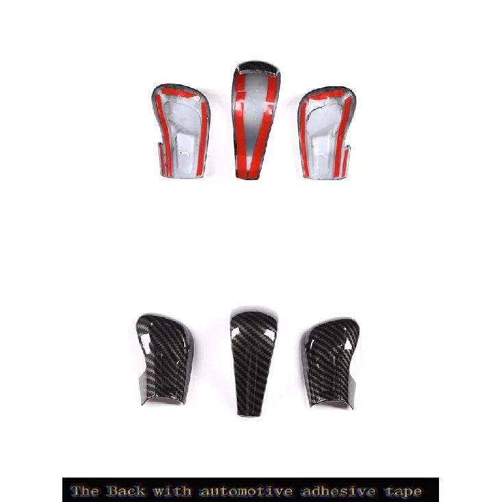 For Mazda 3 BP Axela CX-30 CX30 CX-50 2020-2022 Car Gear Head Shift Knob Handle Cover Trim Sticker ABS carbon fiber Accessories