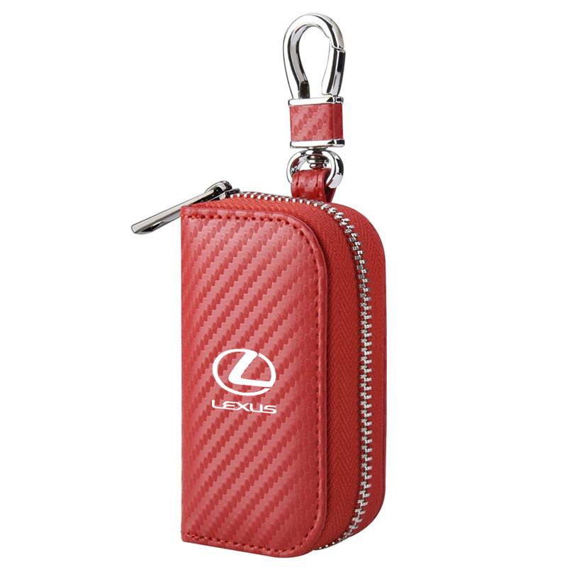 WRSP5 Carbon Fibre leather Car Key Bag Men's Storage Case For Lexus GX460 Ct200h IS250 ES 220D IS200 Fsport GS GX IS LS LX NX RX UX CT