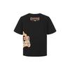 Evisu Мужская футболка с принтом "Голова Будды" камуфляж Черный 2ESHTM1TS520XX