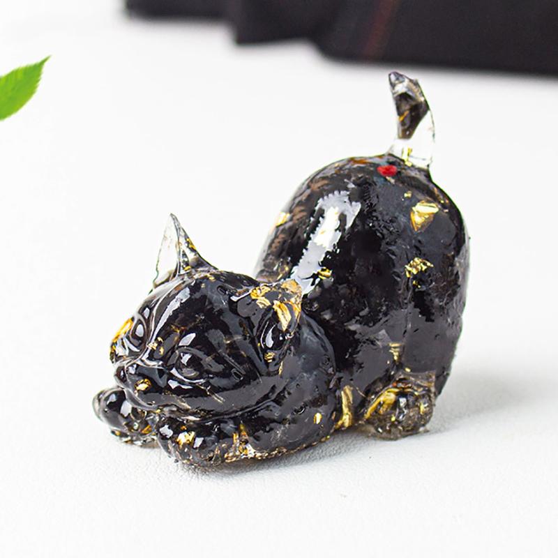 Кошка Традиционное Настольное Украшение Домашние Аксессуары Чайный Питомец Коллекция Скульптура Ремесла