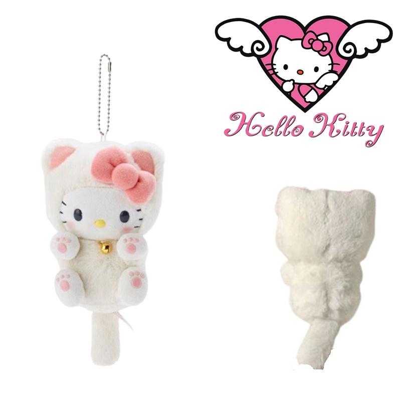 Милый плюшевый брелок в виде куклы Hello Kitty, подвеска для сумки для девочек