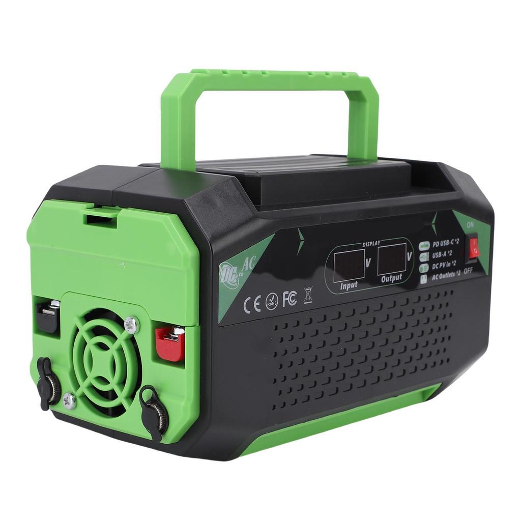 500W Car Inverter 12V To 110V Car Plug Adapter Outlet Converter with Display Screen 2 USB 2 Type C Ports 2 Fast