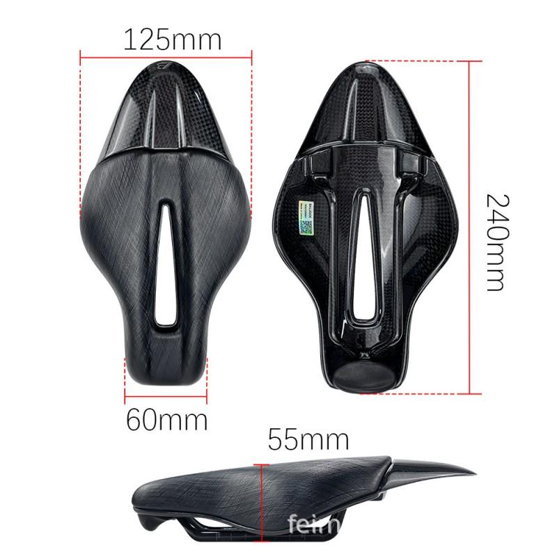 BALUGOE Road Bike TT Saddle Carbon Fiber/Nylon Base 3D Short Nose Cycling Seat Mountain Track Bikes