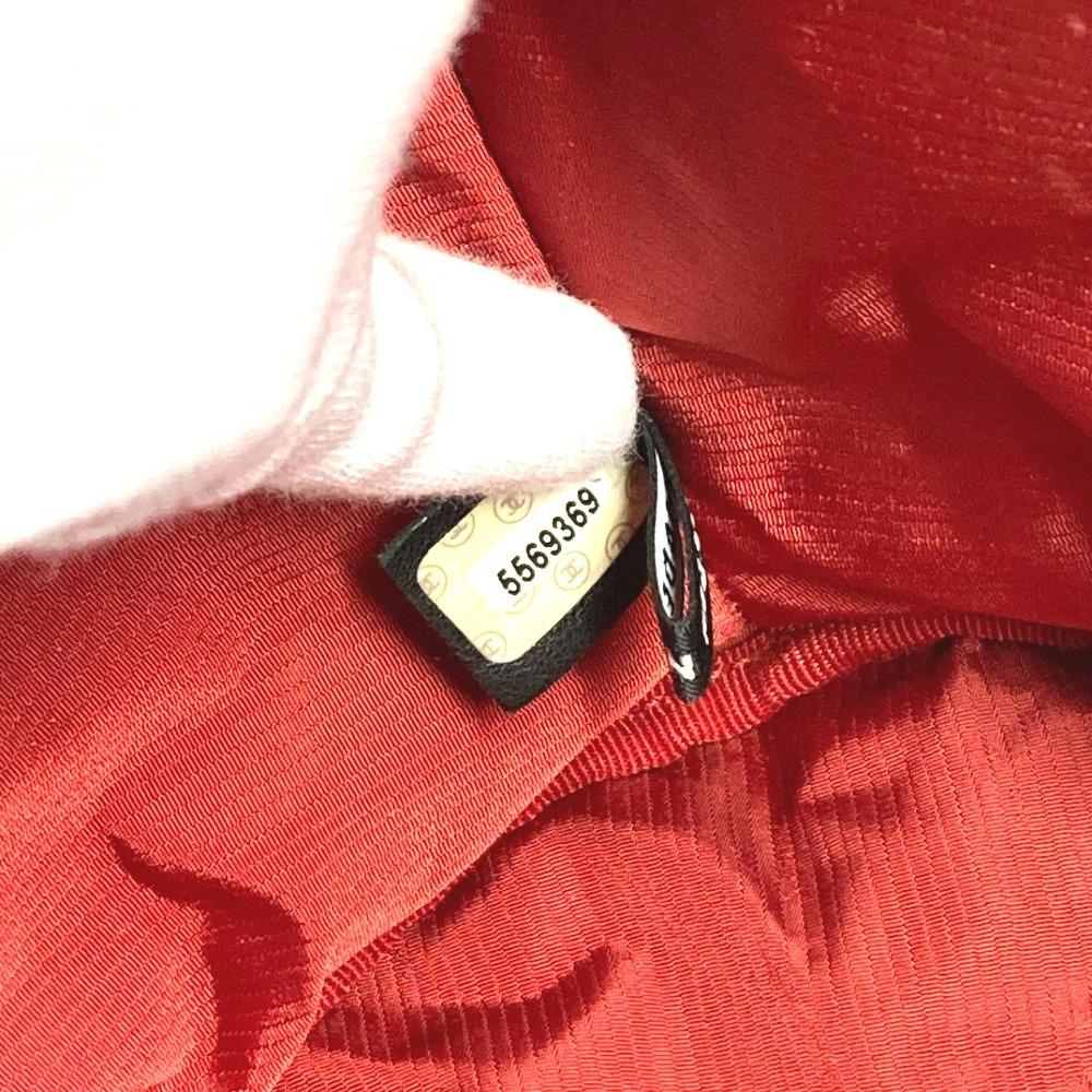 CHANEL Old travel line Pet Bag Bag Dog Doggie Shoulder Bag Nylon Black