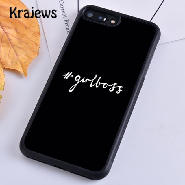 Krajews ЖЕНСКИЙ GIRL BOSS BOSSY мягкий чехол для телефона iPhone 14 5 SE 6s 7 8 plus XR XS 11 12 13 pro max Samsung S21 S22ultra