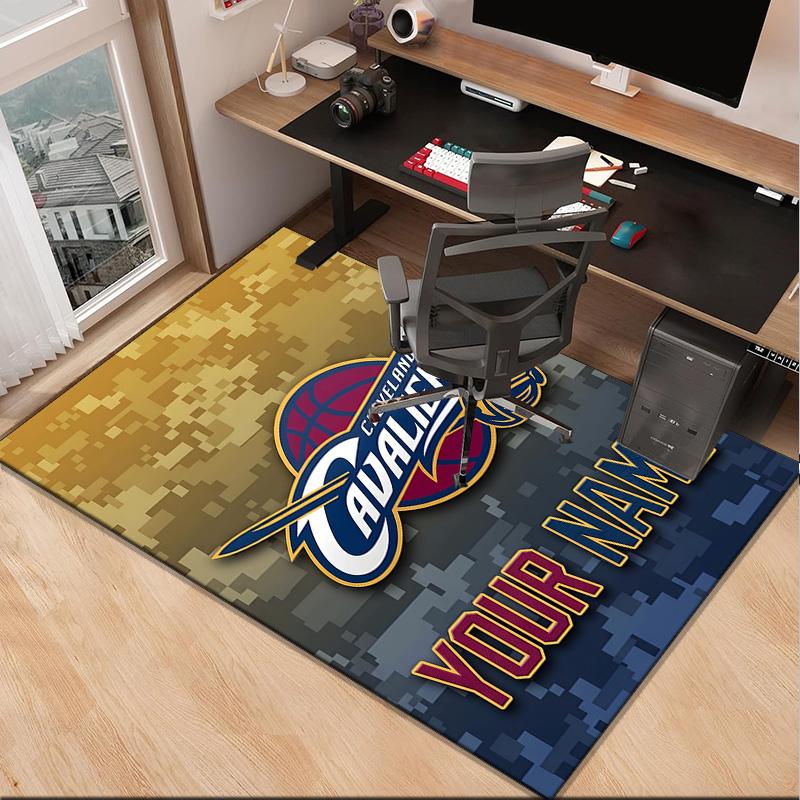 Custom NameCleveland Lights Shadows Carpet, Indoor Rug, Chair Rug, Living Rooms, Doormat Made From Polyester Home Decor Birthday Christmas Gifts