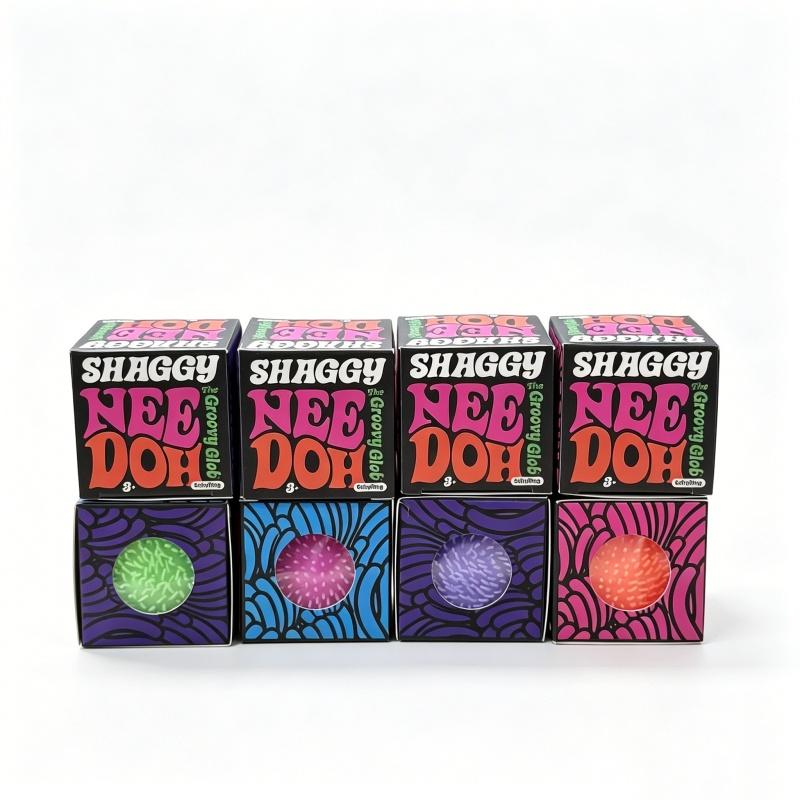 Мини-игрушка-антистресс Teenie Needoh Fuzz Ball, мини-колючий, мягкий, нетоксичный, из мальтозы, для снятия стресса, при СДВГ, аутизме, против тревожности, фиджет-игрушка, подарок