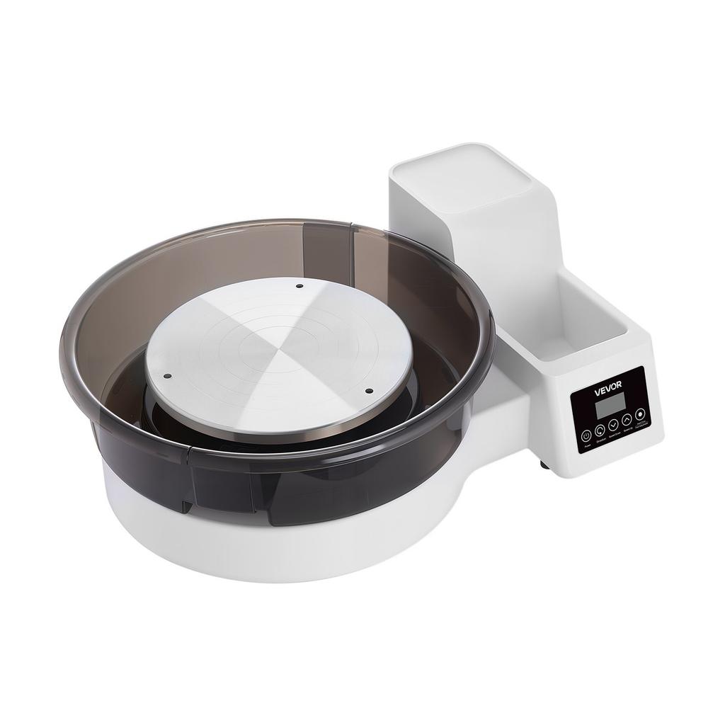Pottery Wheel for Adults, 36 and 28 cm Turntables, 450W Electric Table Top Pottery Wheel with Foot Pedal, 30-300 RPM Adjustable Speed, Detachable