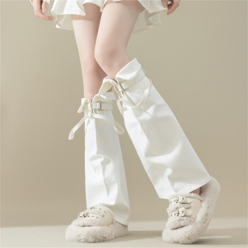 Subculture Leg Warmers for Women Girls Y2K Leg Warmer Sweet Cool Long Socks Gothic Harajuku Leg Cover Knee High Socks
