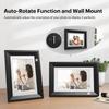 KODAK Wooden Digital Photo Frame with Remote IPS HD Auto Wall Programmable Auto Enjoy Your Precious Moments with Black 10.1-inch Control, Screen