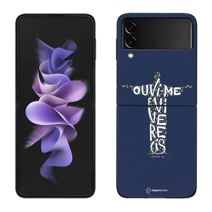 Чехол-молитвенник с изображением Бога и Иисуса для Samsung Galaxy Z Flip 6 Flip 5 4 3 5G Черный Чехол для Мобильного Телефона Samsung Z Flip 5 5G Роскошная PC Оболочка Coqu