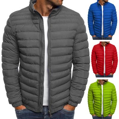 СЕРЫЙ 2025 Осень Зима Мужская Пуховая Куртка Хлопок Мягкий Высокое Качество Мужские Пуховики Повседневная Мужская Одежда Пальто