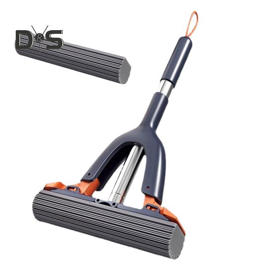 Ручная швабра для мытья полов, легкая, простая в эксплуатации губчатая швабра с функцией самовыдавливания, кухонный инструмент для мытья окон и стекол