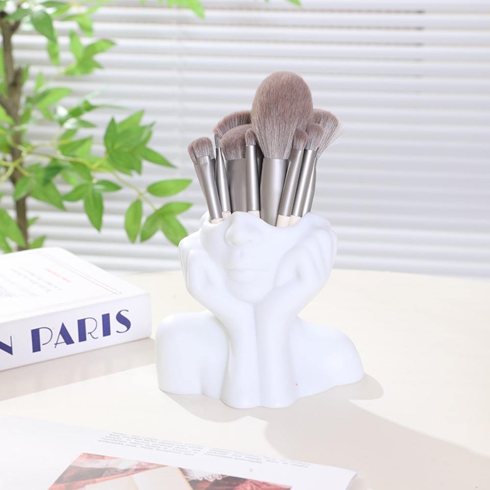 Large Capacity Pen Box Space Saving Makeup Brush Storage Container Home Decorations Dressing Table