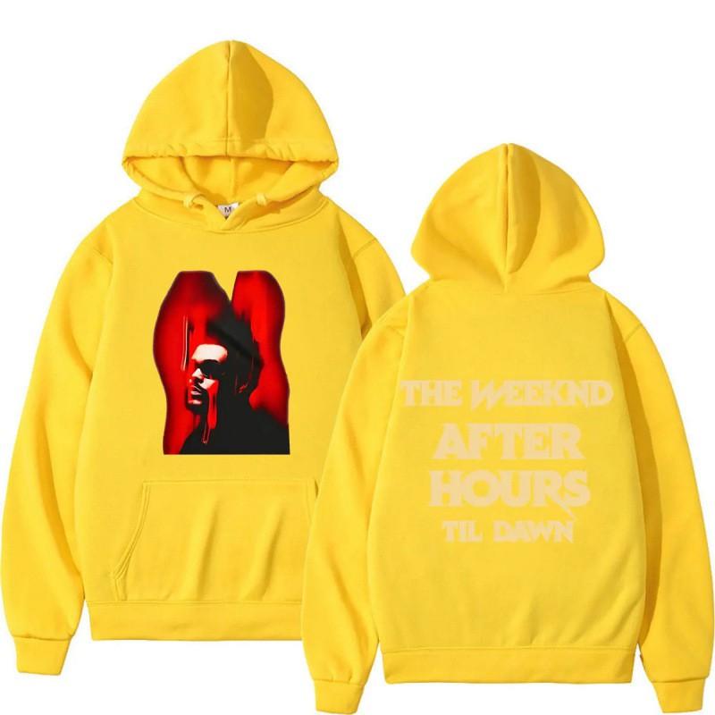 Худи Weeknd After Hours Til Dawn Tour 2026 Мужской с графическим принтом Свитшот Осень Повседневный Уличная одежда