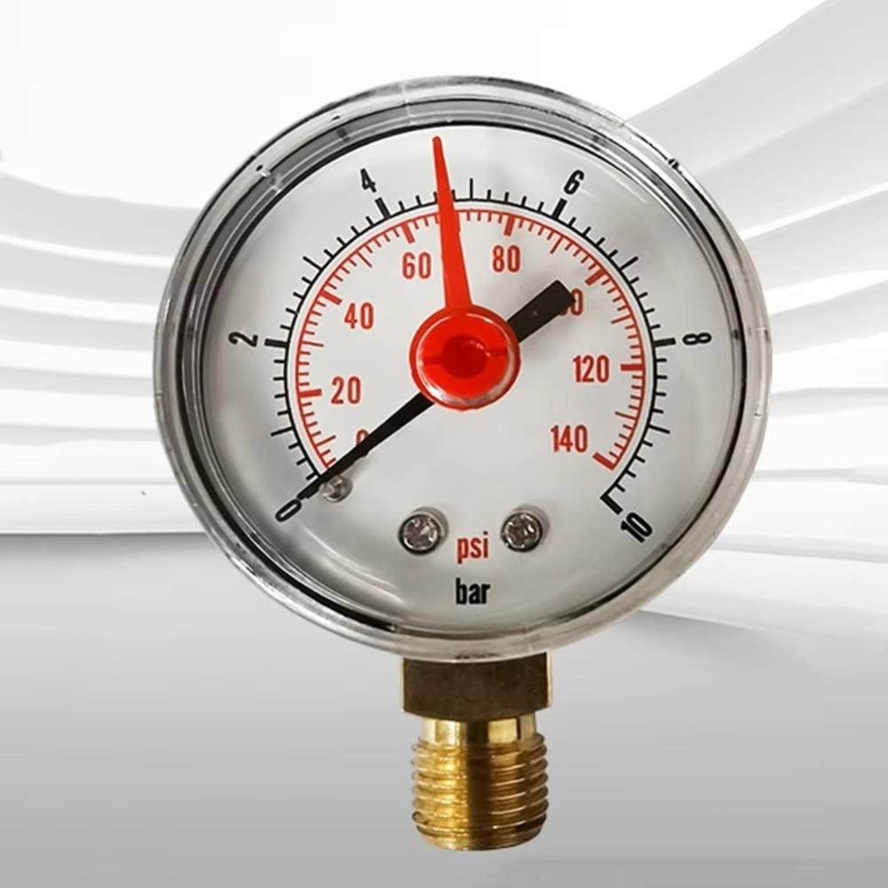 Brass Connector Pressure Gauge M10*1 Black Case New Pressure Meter Air Pressure Measurement