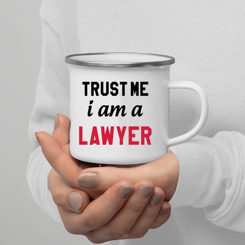 Кружка для кофе с эмалью Trust Me I Am с ручкой для вина, пива, сока, колы, молока, лучший подарок на праздник на открытом воздухе
