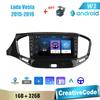 8 дюймов 2 Din Android автомобильное стерео радио для Lada Vesta 2015-2019 с кнопочной ручкой GPS-навигация мультимедийный видеоплеер 1 + 32 ГБ