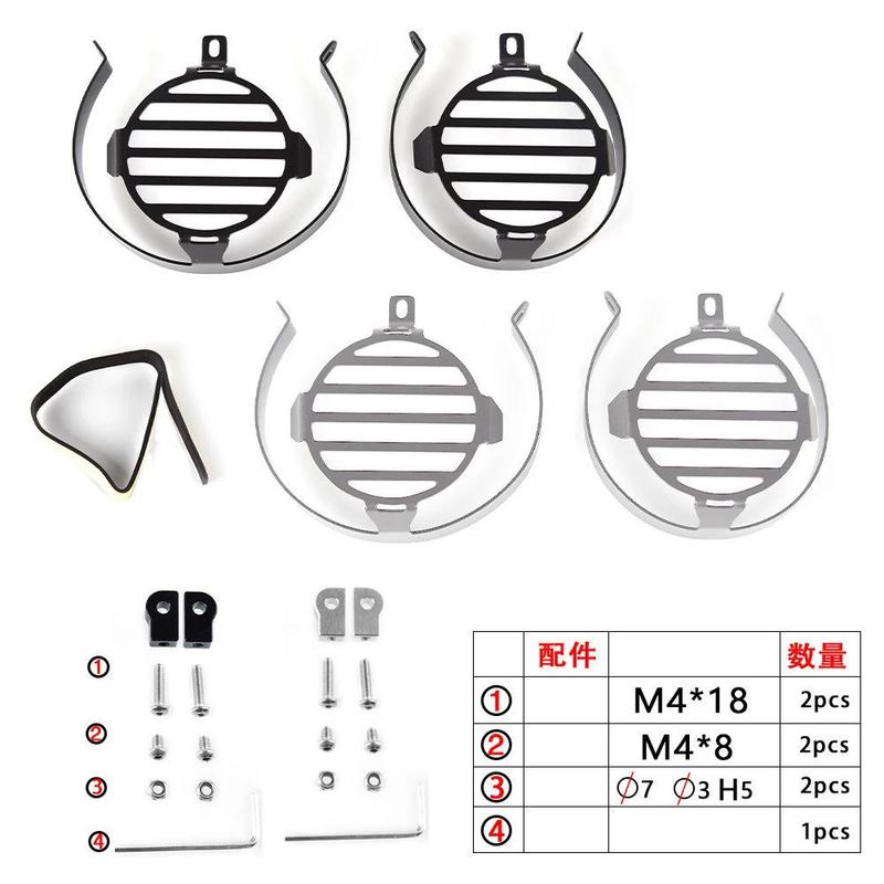 800MT Motorcycle Fog Light Protector Guards Metal Foglight Lamp Cover Accessories FOR CFMOTO CF MOTO 800 MT N39°