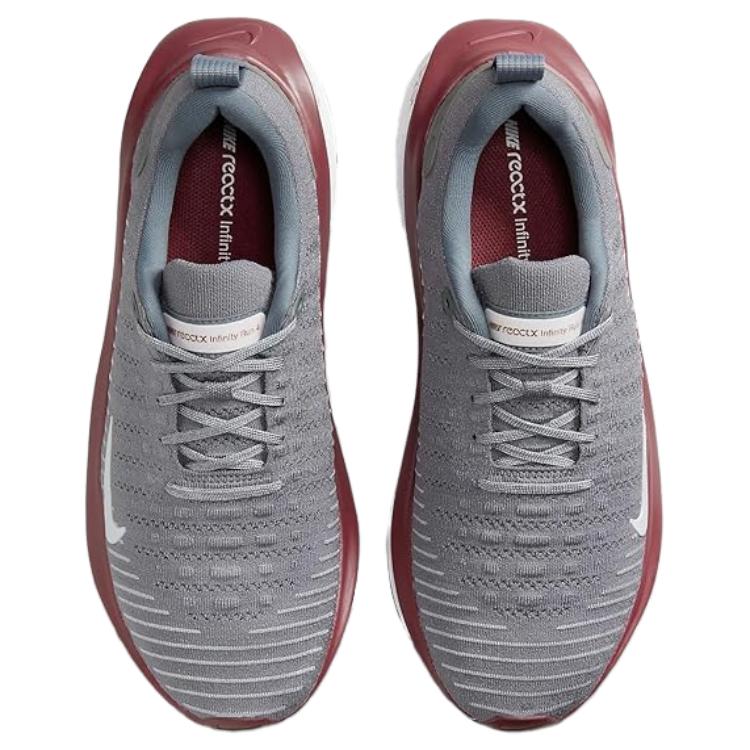 Новые Nike ReactX Infinity Run 4 Cool Grey University Red White FJ1221-019